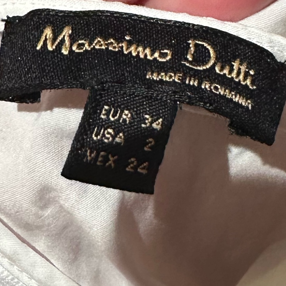 Massimo Dutti Classic White Top - Picture 2 of 2